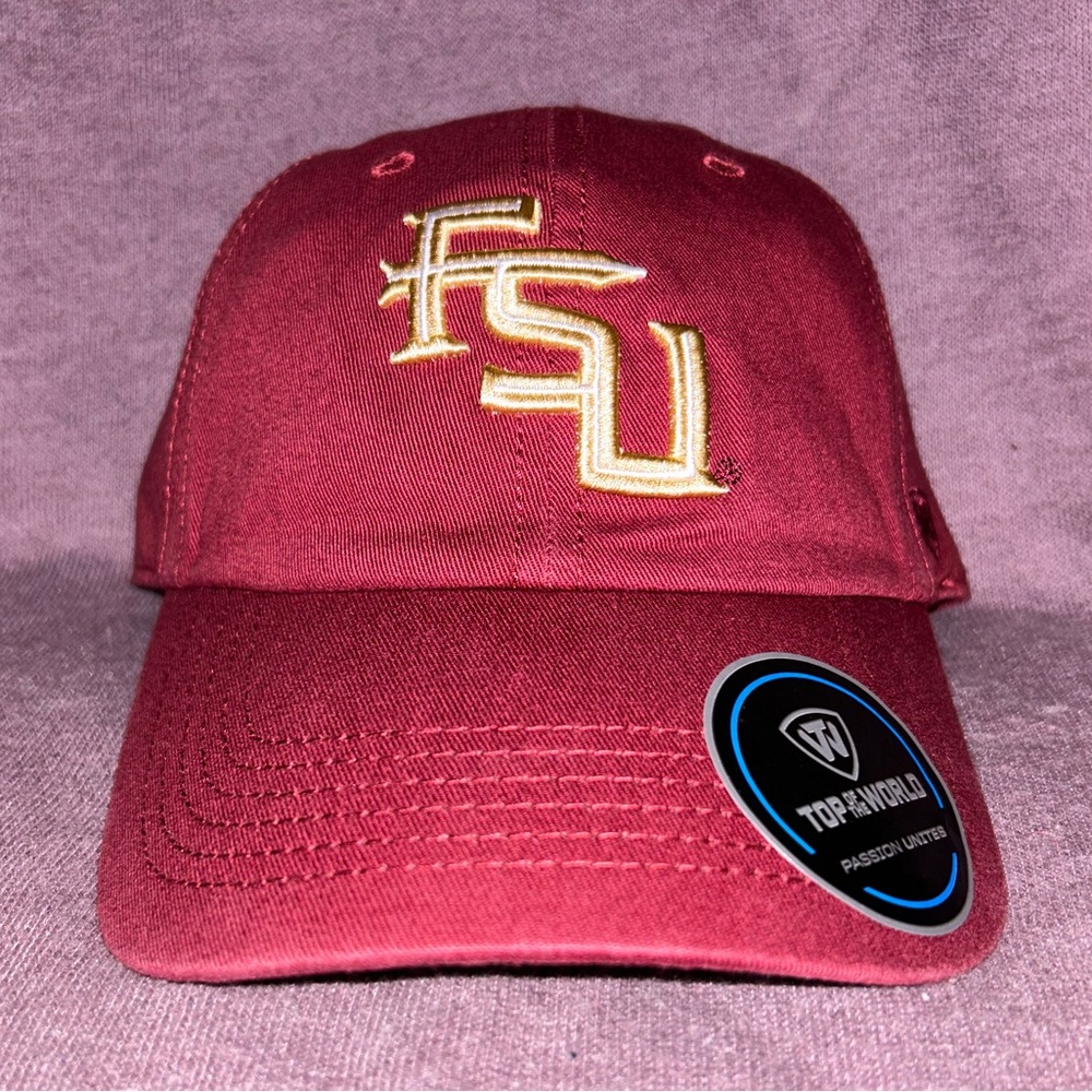 🔱🏟️ Florida State University Seminoles Relaxed Fit Top of the World Hat 🔱🏈